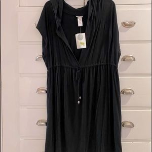 Black swim coverup